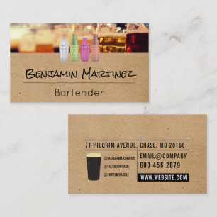 Cartão De Visita Cerveja  Bartender