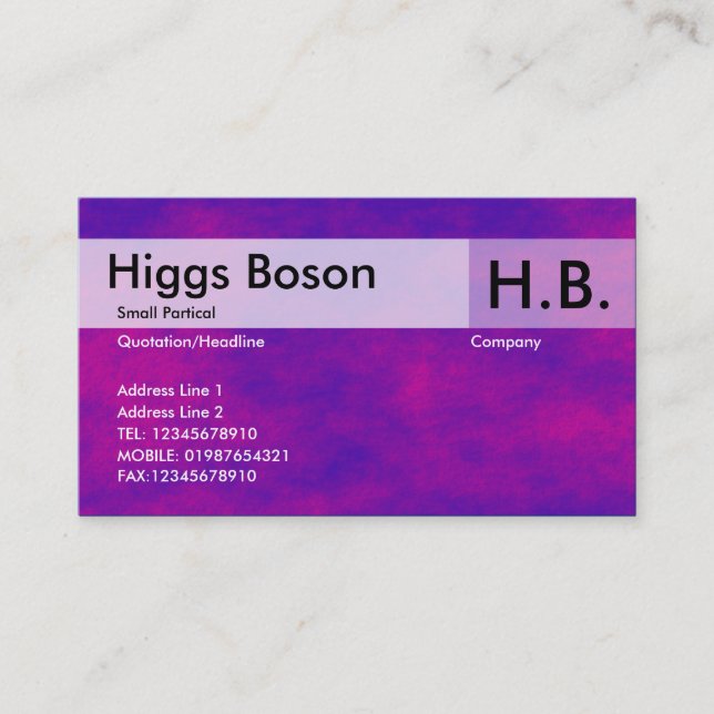 Cartão De Visita Céu alienígena - 2 (Frente)