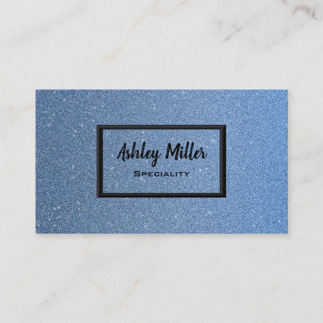 Cartão De Visita Céu azul brilhante elegante (Frente)