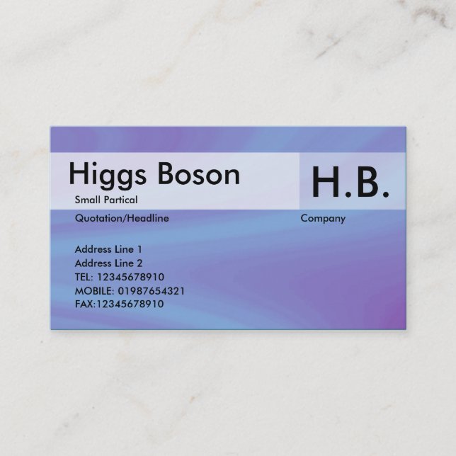 Cartão De Visita Céu lustrado (Frente)