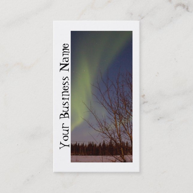 Cartão De Visita Céu Norte Colorido; Promocional (Frente)