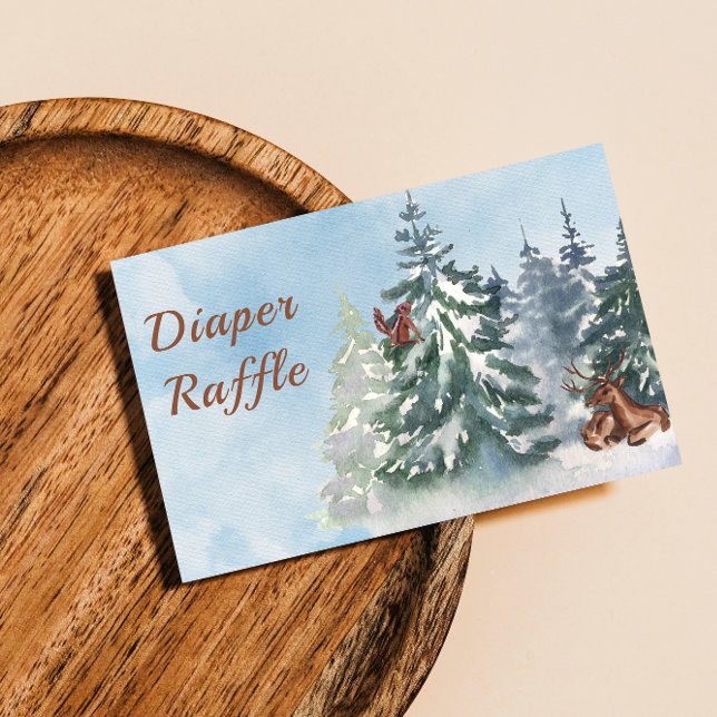Cartão De Visita Chá de fraldas de Aventura para Paisagem de Animai (Criador carregado)