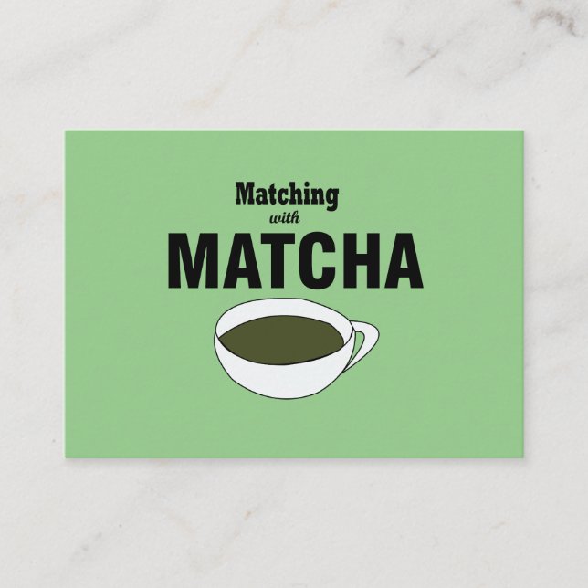 Cartão De Visita Chá Verde Matcha (Frente)