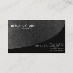 Cartão De Visita Chalkboard Professional Black Plain