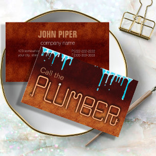 Cartão De Visita Chame o canalizador