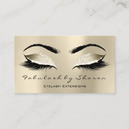Cartão De Visita Champaigne Da Lash Eyebrow