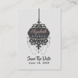 Cartão De Visita Chandelier Chic (Alterar Cor) -