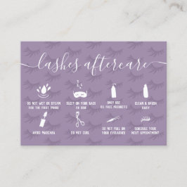 Cartão De Visita Chapas elegantes depois de ilustrações roxas