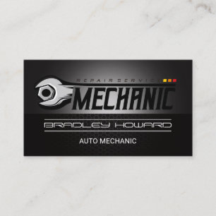 Cartão De Visita Chave de Mecânico Reparo de Carro