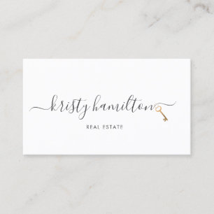 Cartão De Visita chave imobiliária do corretor imobiliário