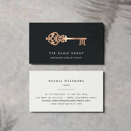 Cartão De Visita Chave Vintage | Cobre | Imóveis