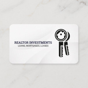 Cartão De Visita Chaves para o logotipo da Home   Imobiliária