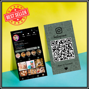 Cartão de Visita Chef Bakery Instagram Sage Green
