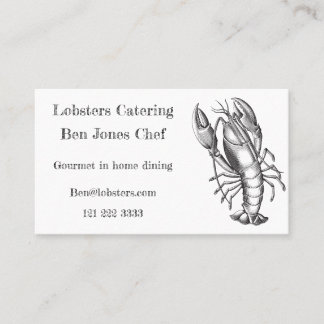 Cartão De Visita Chef & catering Business Card