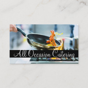 Cartão De Visita Chef de Catering Organizador de Casamentos Restaur