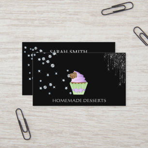 Cartão De Visita Chef de cupcake, fofo