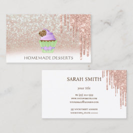 Cartão De Visita Chef de cupcake, fofo
