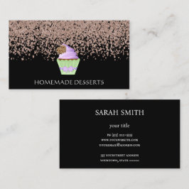 Cartão De Visita Chef de cupcake, fofo