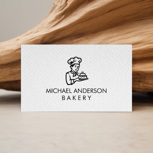 Cartão De Visita Chef de Pastelaria de Padaria Profissional