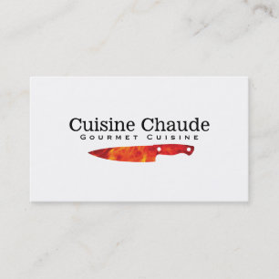 Cartão De Visita Chef Executivo Fogo II