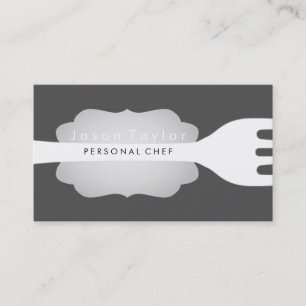 Cartão De Visita Chef Pessoal Catering Folha de Panificação Madeira