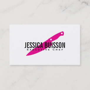 Cartão De Visita Chefe de cozinha (magenta)