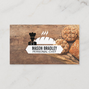 Cartão De Visita Chefe Executivo  Artes Culinárias  Baker
