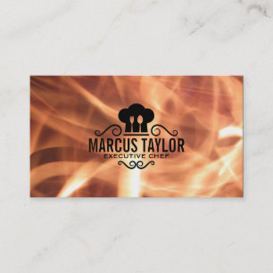 Cartão De Visita Chefe Executivo  Incêndio