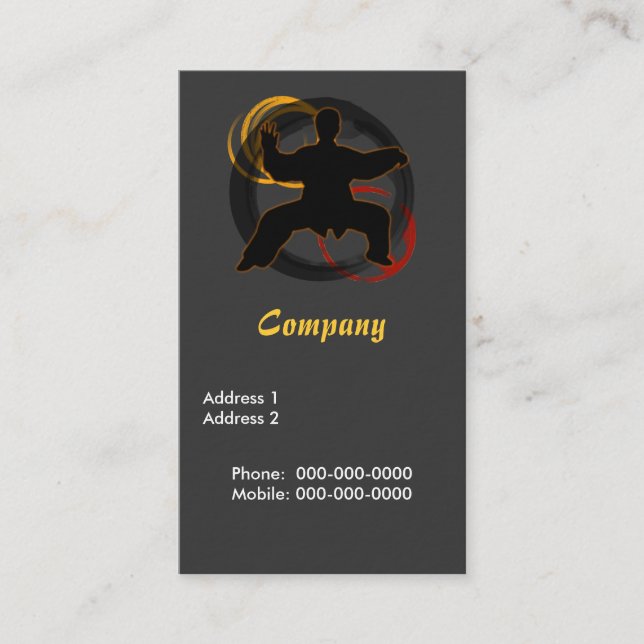 Cartão De Visita Chen Tai Ji (Frente)