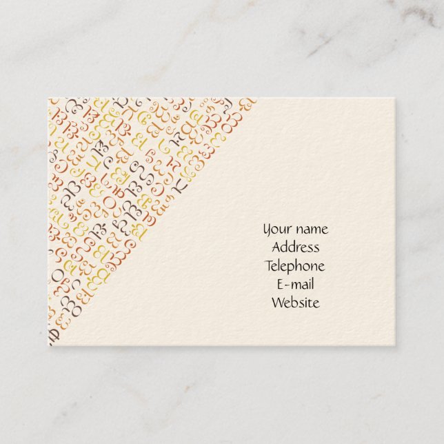 Cartão De Visita Cherokee (Frente)