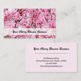 Cartão De Visita Cherry Blossom - Arte Floral Rosa