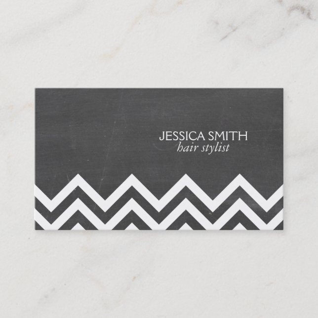 Cartão De Visita Cheveron Pattern (Frente)