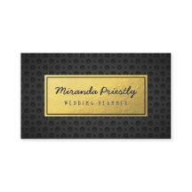 Chic Black & Dourado Faux Gold Foil Dark Metal Gra