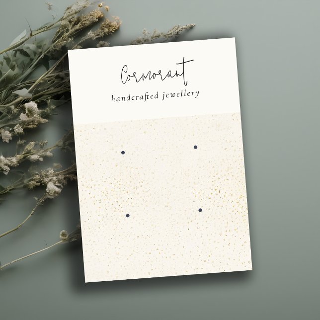 Cartão De Visita Chic - Dourada Textura Branca com Espetáculo 2, Ti (Criador carregado)