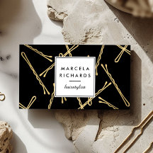 Chic Dourado Bobby Pins Hair Stylist Salon Black