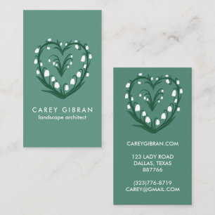 Cartão De Visita Chic Elegante Snowdrop Lily Line Desenho PERSONALI