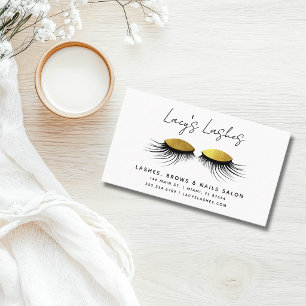 Cartão De Visita Chic Long Lush Lashes Maquiadora