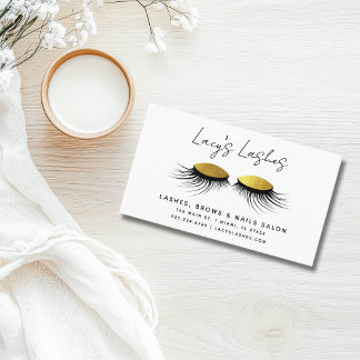 Cartão De Visita Chic Long Lush Lashes Maquiadora
