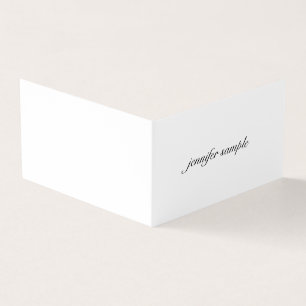 Cartão De Visita Chic Mínimo Elegante Profissional Limpo