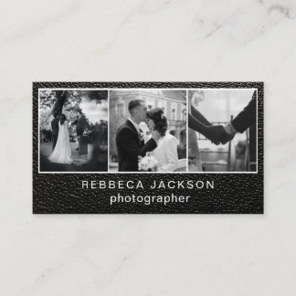 Cartão De Visita Chic Modern Script Typography Simple Photographer 