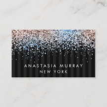 Chic Modern Strike Black and Cinza Glitter Luxury