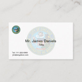 Cartão De Visita Chicago Illinois Excelente Seal