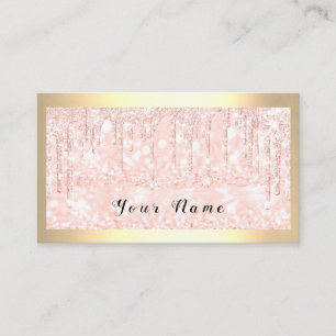 Cartão De Visita Chicotes cor-de-rosa quadro M.U.A. do maquilhador