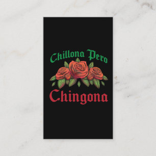 Cartão De Visita Chillona Pero Chingona Latina Chora Bebê, mas Bad