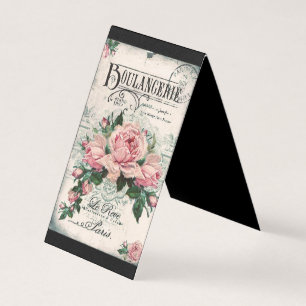 Cartão De Visita chique, dissociação, vitoriano, chic francês, pa