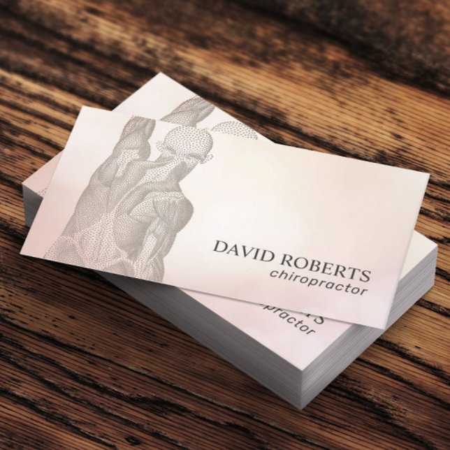 Cartão De Visita Chiropractic Chiropractor Massage Therapy Spa (Criador carregado)