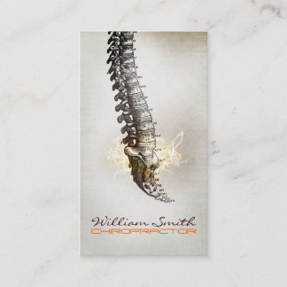 Cartão De Visita Chiropractor Business Card