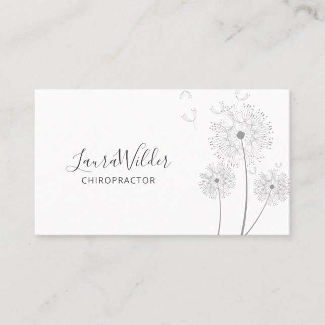 Cartão De Visita Chiropractor Chiropractic (Frente)