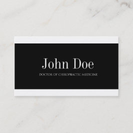 Cartão De Visita Chiropractor W/W