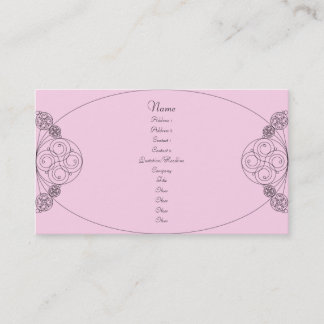 Cartão De Visita Chloe - rosa